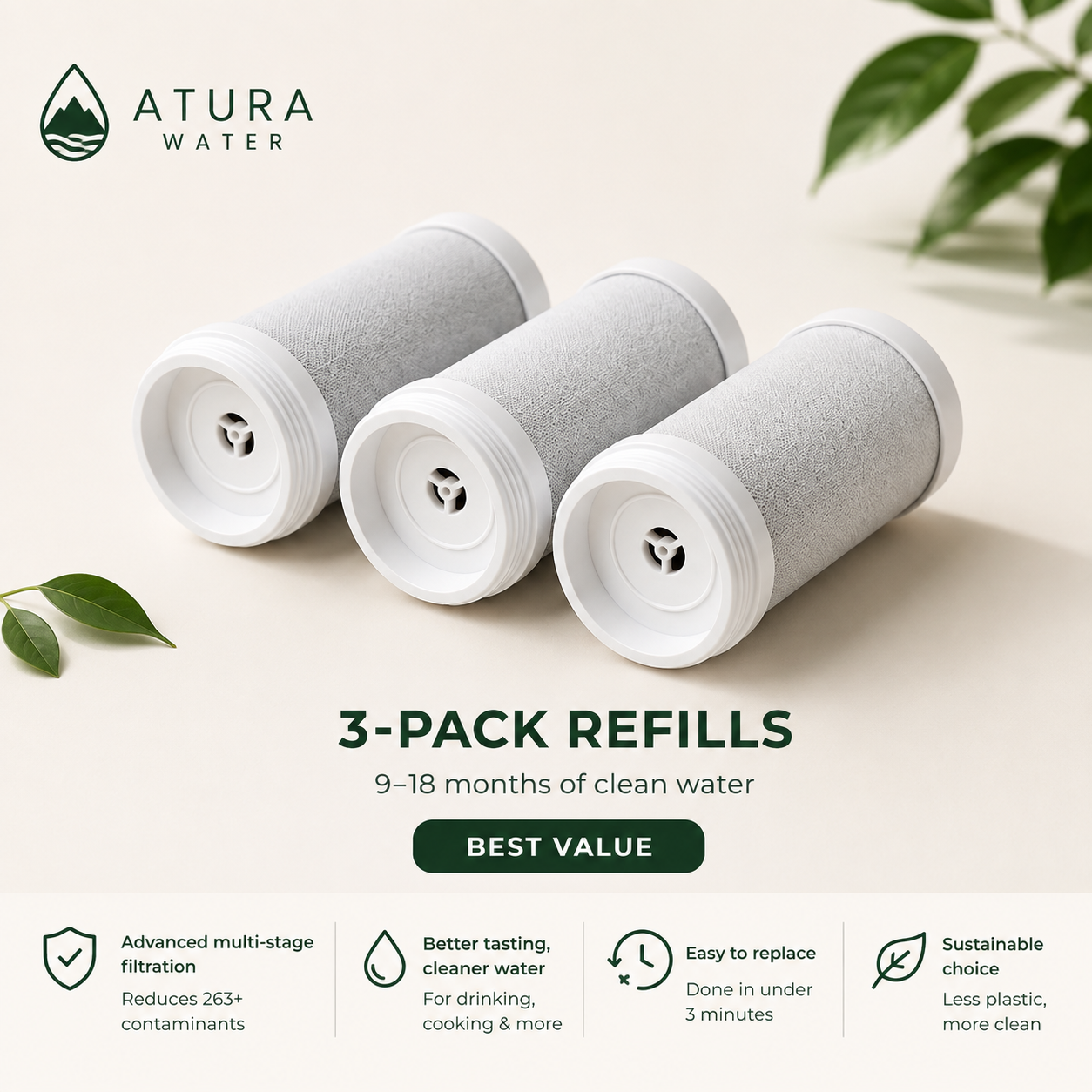 Triple Filter Refill